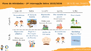 3ª Interrupção Letiva 2025/2026 - 26 a 30 de janeiro de 2026 