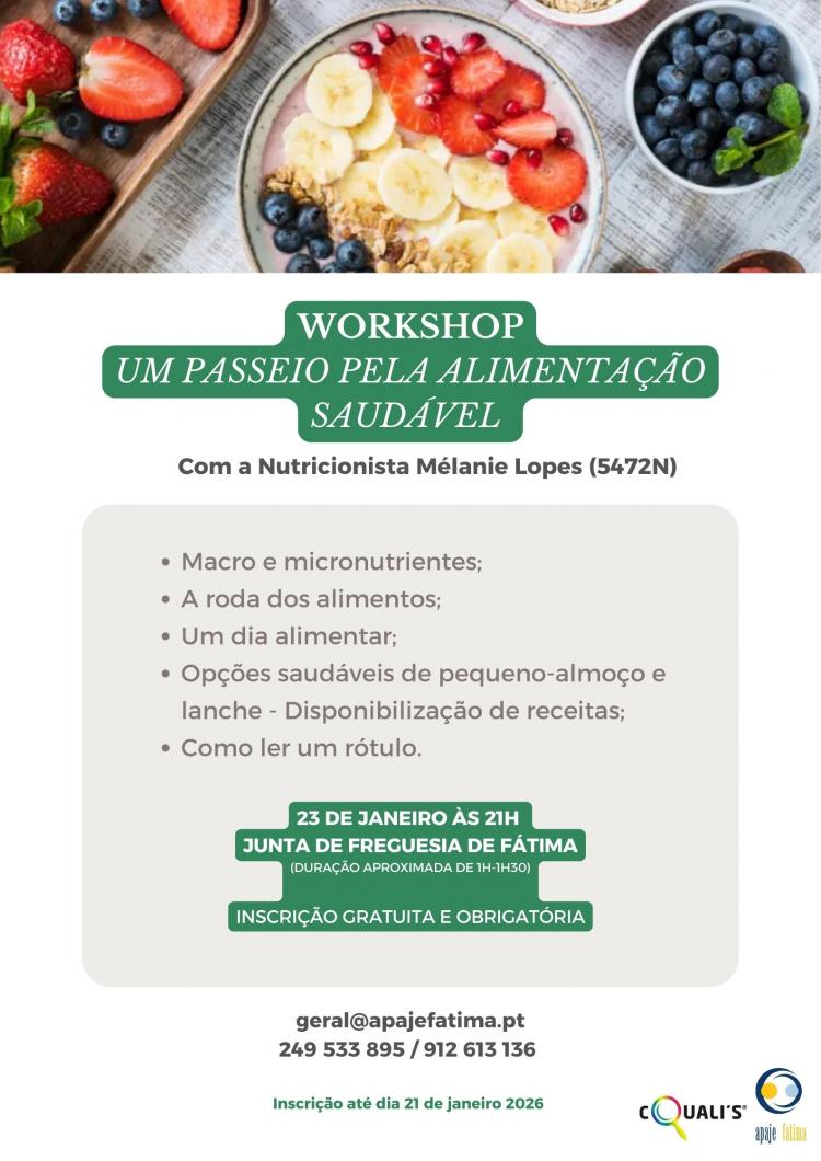 Workshop "Um passeio pela alimentação saudável"