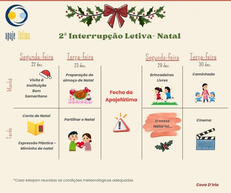 2ª Interrupção Letiva 2025/2026- Natal 